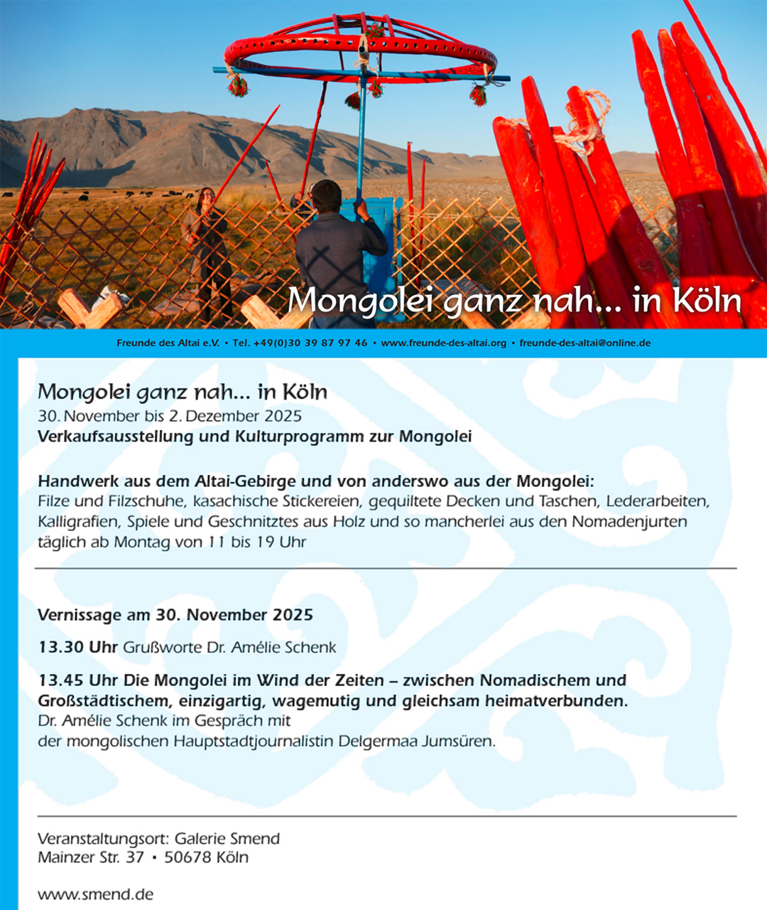 Mongolei ganz nah in Köln 2022